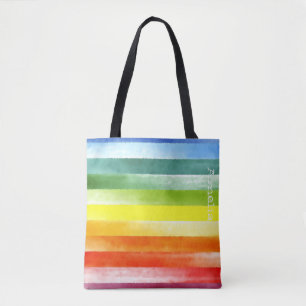 Farbenfrohe Regenbogenstreifen mit Namen