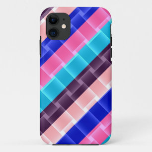 Farbenfrohe Regenbogenstreifen, modernes Design 3 Case-Mate iPhone Hülle