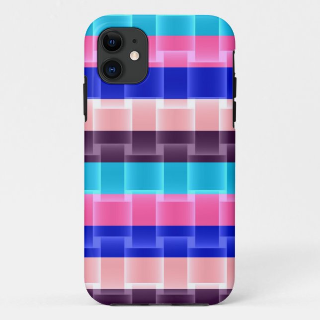 Farbenfrohe Regenbogenstreifen, modernes Design Case-Mate iPhone Hülle (Rückseite)
