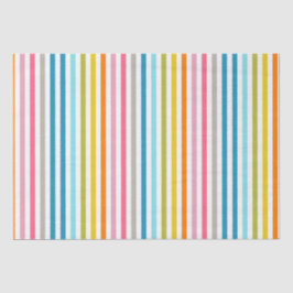 Farbenfrohe Regenbogenstreifen Seidenpapier