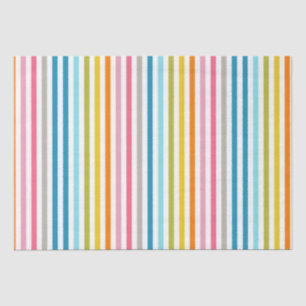 Farbenfrohe Regenbogenstreifen Seidenpapier