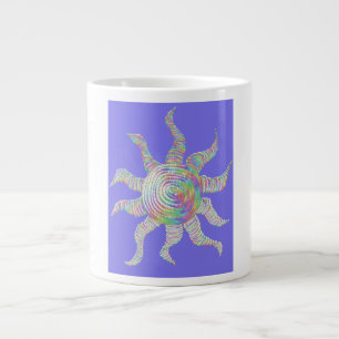 Farbenfrohe RegenbogenSun Jumbo-Tasse