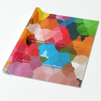 Farbenfrohe Regenbogentribal Geschenkpapier