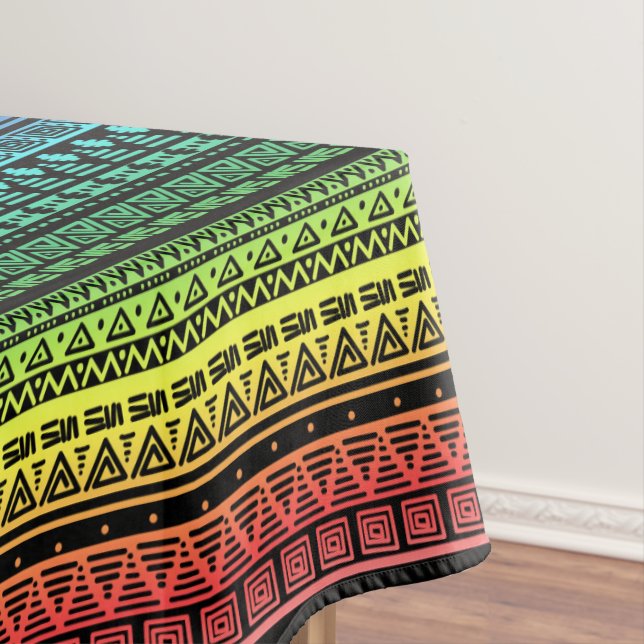 Farbenfrohe Regenbogenverzierung Tischdecke (Beispiel)