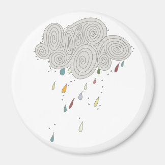 Farbenfrohe Regenwolke Magnet