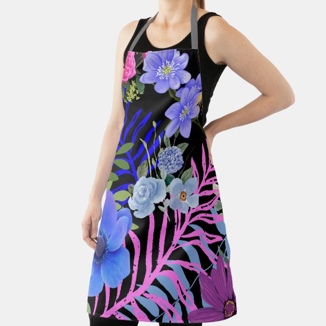 Farbenfrohe Retro-Blumenzange Schürze (InSitu)