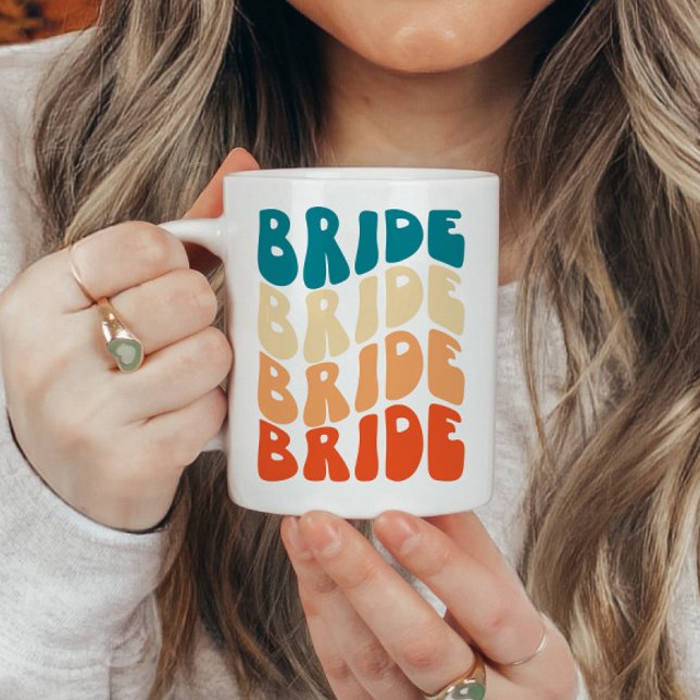 Farbenfrohe Retro Bride Tasse Geschenke für Brille (Von Creator hochgeladen)