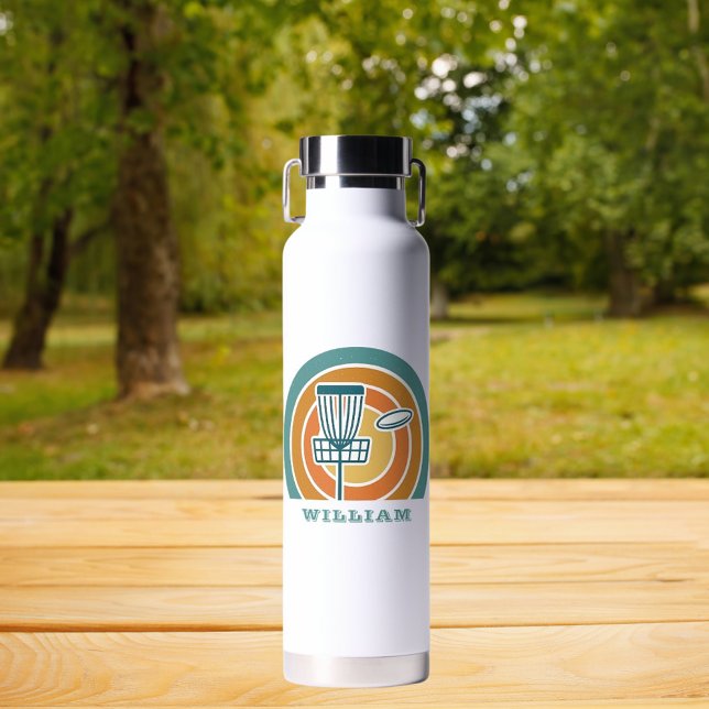 Farbenfrohe Retro Disk Golf Trinkflasche (Von Creator hochgeladen)