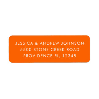 Farbenfrohe Retro Einzigartiges Bright Orange Rück