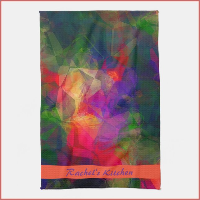 Farbenfrohe Retro Geschirrtuch (Von Creator hochgeladen)
