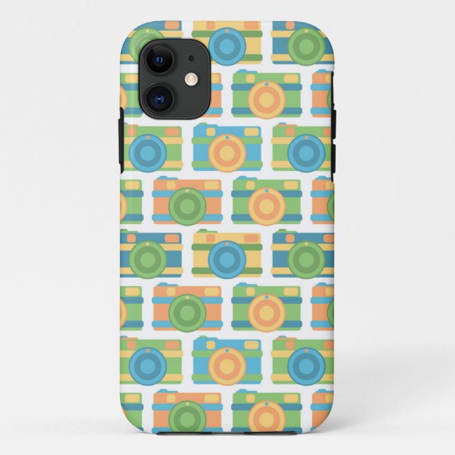 "Farbenfrohe Retro-Kameras" iPhone 5/5S Fall Case-Mate iPhone Hülle (Rückseite)