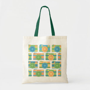 "Farbenfrohe Retro-Kameras" Tote-Tasche Tragetasche