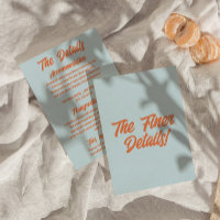 Farbenfrohe Retro Minimaler Spaß Moderne Hochzeite