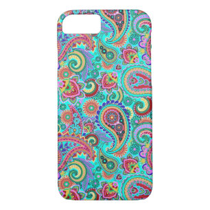 Farbenfrohe Retro Paisley 2 Case-Mate iPhone Hülle