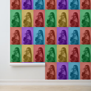 Farbenfrohe Retro Pop Modernes Foto Grill Tapete