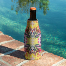 Farbenfrohe Retro Psychedelic Kaleidoskop Abstrakt