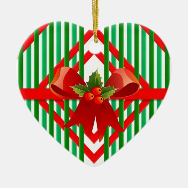 Farbenfrohe Retro-Retro Keramik Ornament (Vorne)