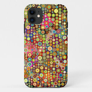 Farbenfrohe Retro Spots + Ihre Idee iPhone 11 Hülle