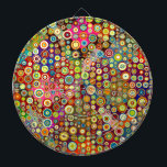 Farbenfrohe Retro Spots   Ihre Idee Dartscheibe<br><div class="desc">Funny Pattern Design von EDDA Fröhlich / EDDArt | Basic: Geometrische uni oder farbige Formen,  Punkte,  Punkte,  Gitter usw. für Kunstliebhaber | Sie vermissen andere Farben oder Produkte mit diesem Design ? Kontaktieren Sie mich: contact@eddart.de</div>
