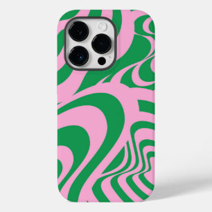 Farbenfrohe Retro Swirl Groovy Y2K Muster Case-Mate iPhone 14 Pro Hülle