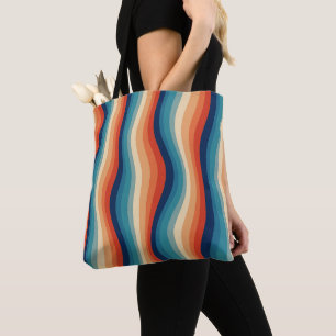 Farbenfrohe Retro-Wellen Vintage