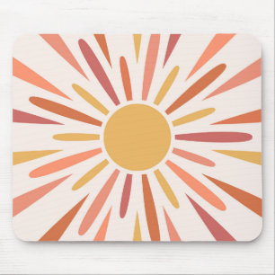 Farbenfrohe Retrodesign Mousepad