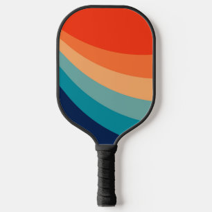 Farbenfrohe Retrosonnen Pickleball Schläger