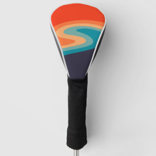 Farbenfrohe Retrostil, wirres Design Golf Headcover