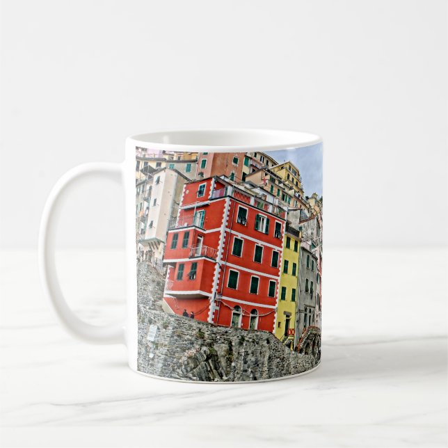 Farbenfrohe Riomaggiore, Italien - Tasse Kaffee/Te (Links)