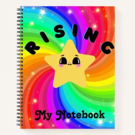 Farbenfrohe Rising Star Notebook Notizbuch