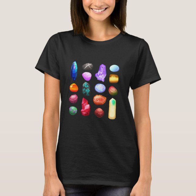 Farbenfrohe Rocks Geology T-Shirt (Vorderseite)