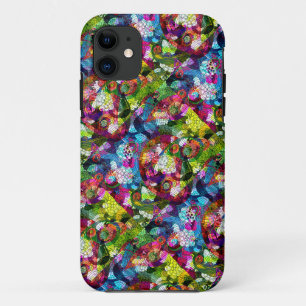 Farbenfrohe romantische Vintage Blumenmuster 2 Case-Mate iPhone Hülle