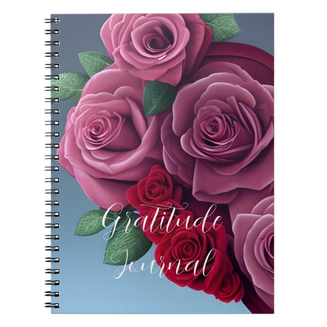 Farbenfrohe Rose Notizblock (Vorderseite)