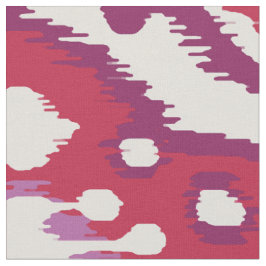 Farbenfrohe rote und lila Tribal-Muster Stoff