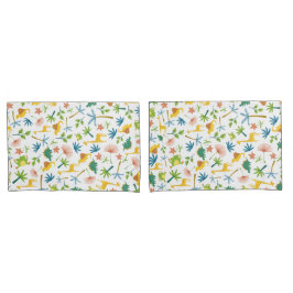 Farbenfrohe Safari niedliche Dschungeltiere Zoo Kissenbezug