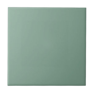 Farbenfrohe Sage Green Solid Color Elegante Modern Fliese