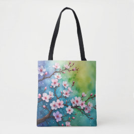 Farbenfrohe Sakura Fantasy-Tasche