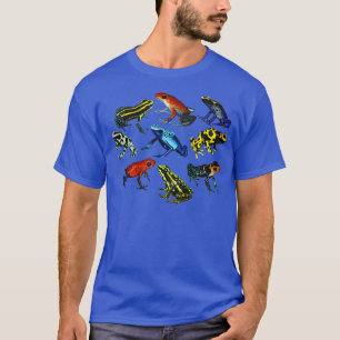 Farbenfrohe Sammlung von Gift-Dart-Fröschen schön T-Shirt