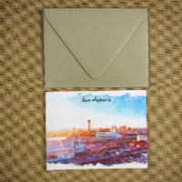 Farbenfrohe San Antonio Texas Panoramaaussicht