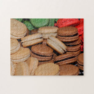 Farbenfrohe Sandwichkekse Puzzle