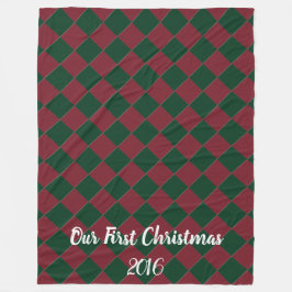 Farbenfrohe Schachbretts - Holiday Hues Fleecedecke