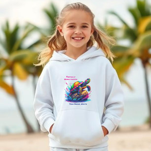 Farbenfrohe Schildkrötenpflücke Hoodie