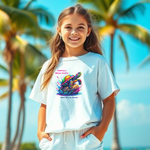 Farbenfrohe Schildkrötenpflücke T-Shirt