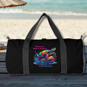 Farbenfrohe Schildkrötenpüree Duffle Bag