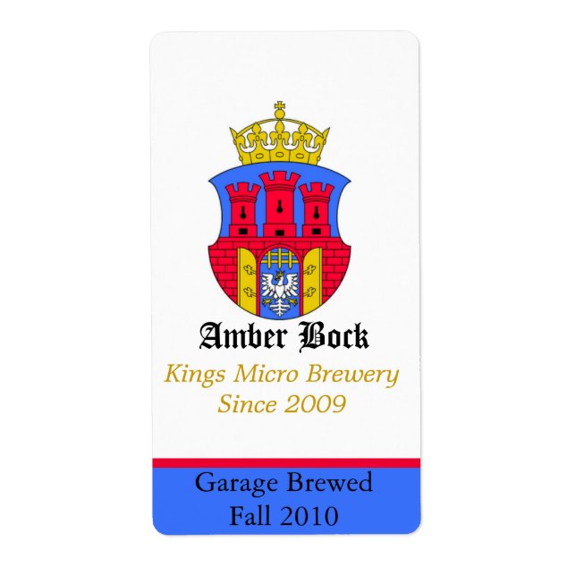 Farbenfrohe SchildZuhause aus Bieretiketten (Vorne)