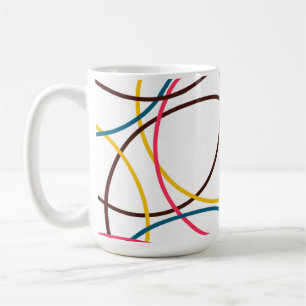 Farbenfrohe, schlichte moderne coole, urbane Trend Kaffeetasse
