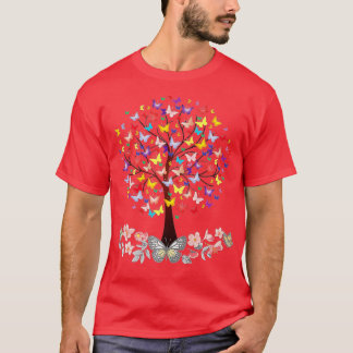 Farbenfrohe Schmetterling Natur Schmetterling-Bien T-Shirt