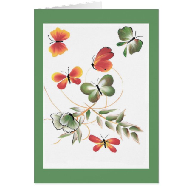 Farbenfrohe Schmetterlinge (Vorne)