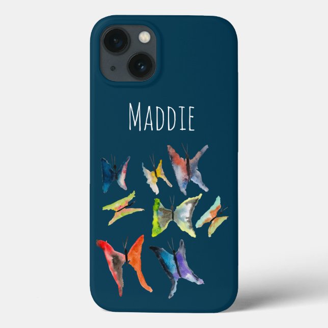 Farbenfrohe Schmetterlinge Case-Mate iPhone c Hülle (Rückseite)