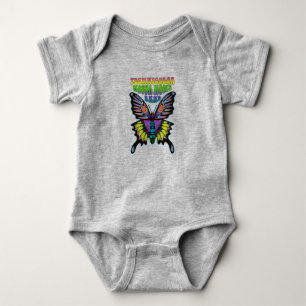 Farbenfrohe Schmetterlinge im TMH Band Baby Strampler